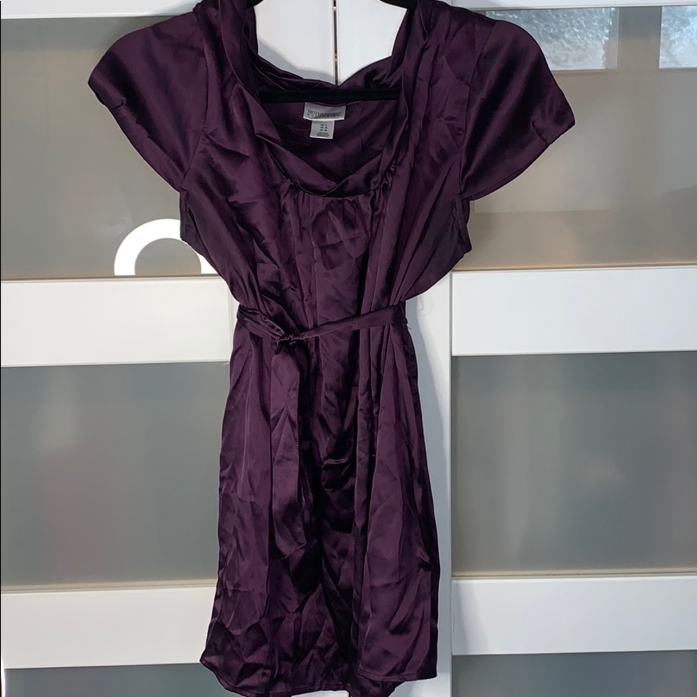 Motherhood Maternity Satin Dress Top